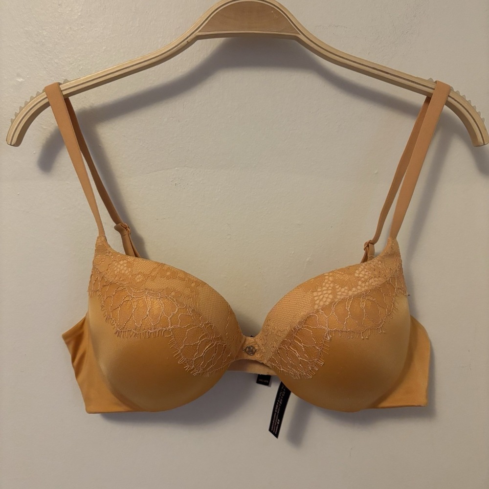 Victoria's Secret Very‎ Sexy Push Up Bra Orange Lace Sexy Underwire 34C
